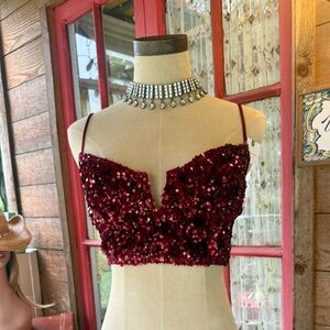 The Eve Sequined Bralette by Anthropologie